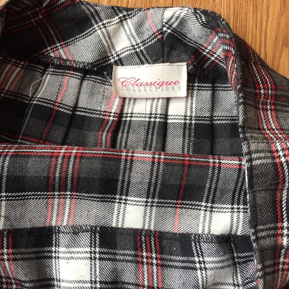 VINTAGE tennis circle plaid skirt grunge - Picture 4 of 11